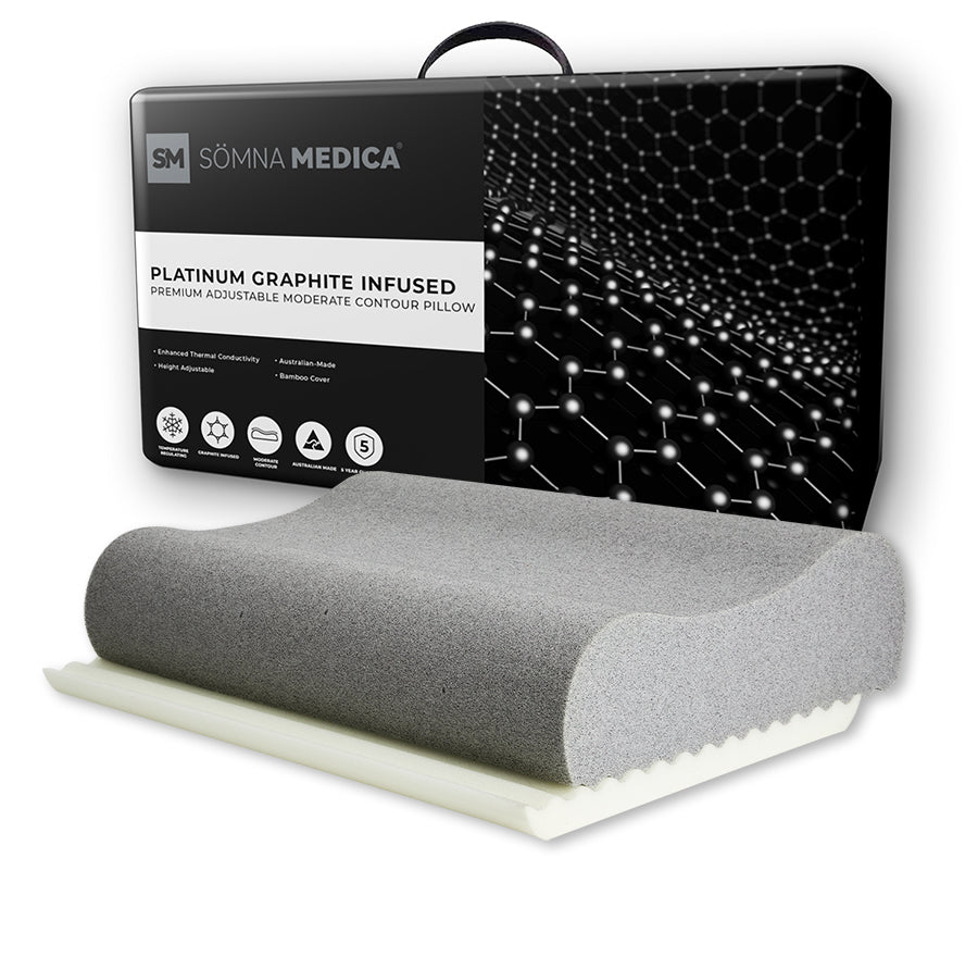 Somna Medica Graphite Infused Moderate Contour Adjustable Pillow
